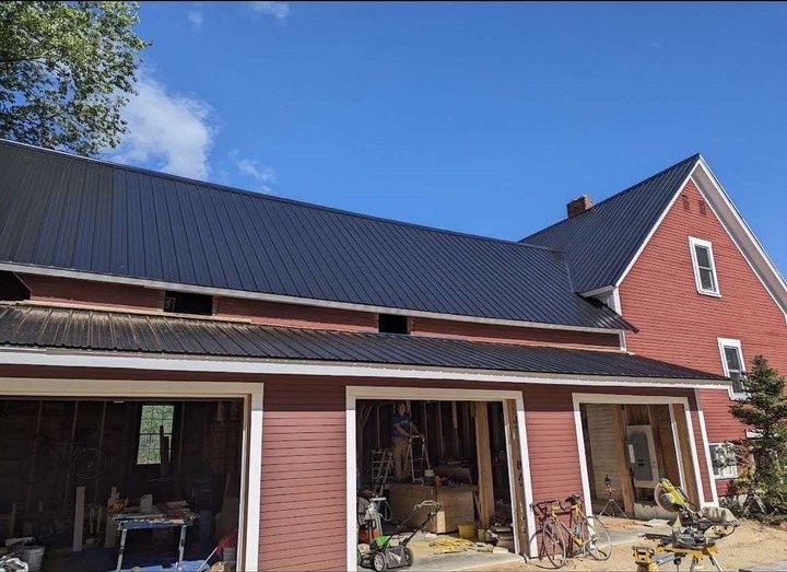 Roofing on a home addition