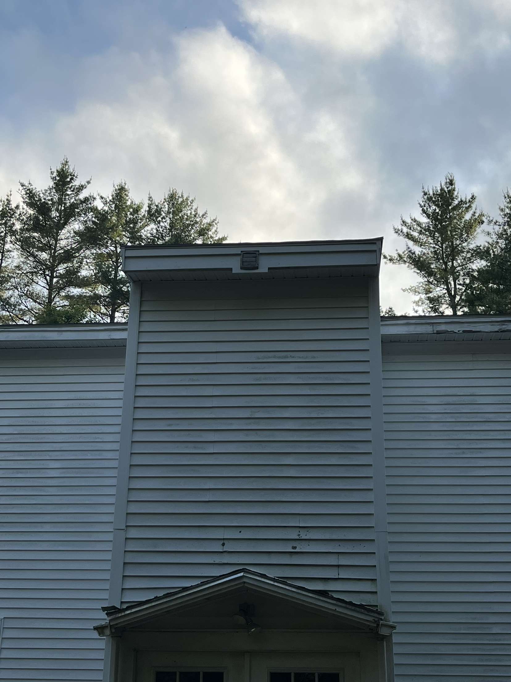 Siding on an exterior wall