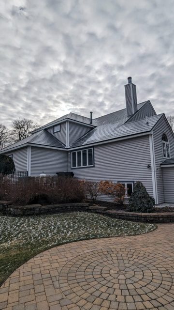 Roofing on a home with dormers